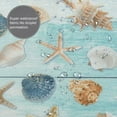 thumbnail image 4 of Beach Seashell Shower Curtain Nautical Coastal Shell Starfish Shower Curtains for Bathroom Marine Ocean Waterproof Polyester Fabric Bathroom Decor Curtain with Hooks 72x72 Inches, 4 of 6
