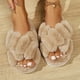 thumbnail image 5 of Zapatillas peludas populares para mujer en otoño e invierno, zapatillas antideslizantes de algodón posparto con suela gruesa para decoración del hogar, 5 of 5