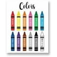 thumbnail image 6 of 1 Pc Color Theme Educational Preschool Posters Red Yellow Orange Crayon Early Learning Poster Unframed Educational Charts for Kindergarten Nursery Classroom 8x10 inch(20.5x25.4cm), 6 of 6