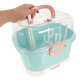 thumbnail image 4 of WORGEOUS Soporte para secar botellas de bebé con tapa, caja de almacenamiento de biberones a prueba de polvo, estante para biberones, secador, soporte para botellas reutilizable para bebé, 4 of 9
