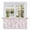 Blush Pink, White, Pink, variant on Indigo Leaves Tier Curtains 24 Inch Length, Farmhouse Botanical Leaf Branch Vintage Modern Cafe Curtains for Bathroom Over Sink, Small Kitchen Curtain Light Filtering Drapes 2 Panels 27.5"Wx24"L