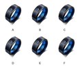 thumbnail image 3 of ruzhgo 8MM Ring Simple Embedded Fashion Lightweight Durable Finger Rings Small Simple Solid Color Jewelry Men Gift Festival Size 7 Size 9, 3 of 6