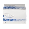 thumbnail image 5 of McKesson Disposable Razors - Twin Blade, Fixed Head Medical Razor, 50 Count, 1 Pack, 5 of 5
