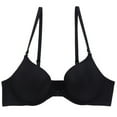 thumbnail image 2 of Swuxness Women's Wireless Plus Size Bras Front Closure Solid Color Molded Cup Push Up Support Everyday, 2 of 3