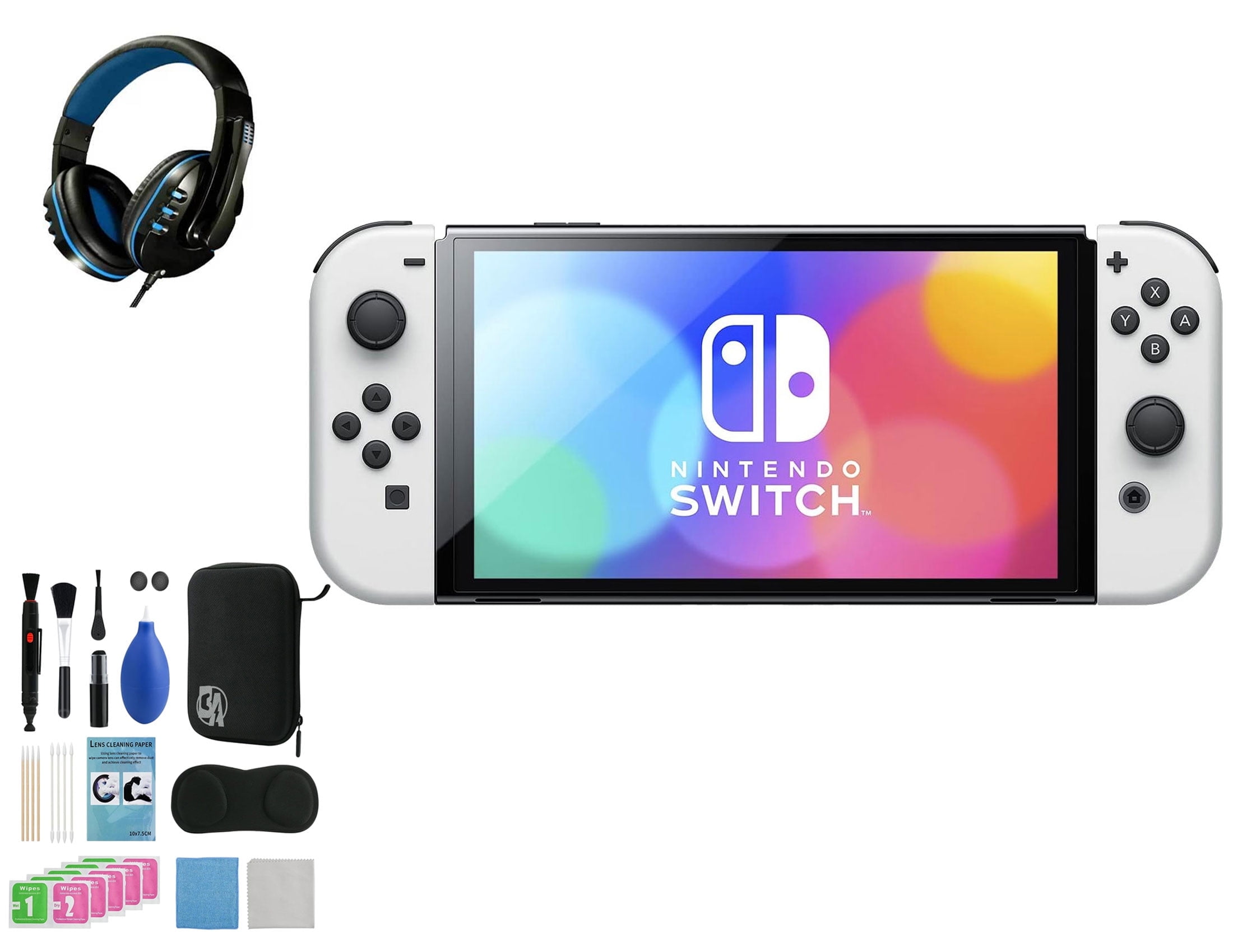 Pre-Owned Nintendo Switch OLED Model Neon Blue/Neon Red Set with