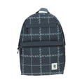 thumbnail image 1 of Mochila grande juvenil 1818 unisex gris con diseño de cuadros, 1 of 9