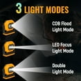 thumbnail image 3 of Lámpara de trabajo Easymaxx LED recargable de 1500 lúmenes, 3 modos, 360°, 3 of 7