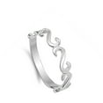 thumbnail image 4 of Open Infinity S Band Ring .925 Sterling Silver Jewelry Female Male Unisex Size 10, 4 of 4