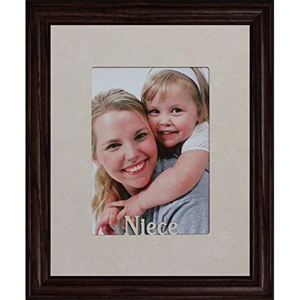 Niece Frame Holds A Portrait 5X7 Picture/Photo (Walnut)