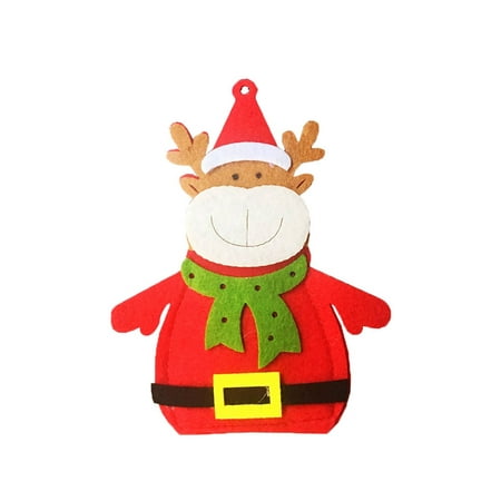 

Personalized Christmas Cutlery Bag Dining Table Cutlery Set Christmas Decoration Supplies Christmas Cartoon Cutlery Set