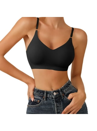 Sports Bras for Women High Support French Triangle Big Show Small  Shapermint Bra for Womens Wirefree Black XXL
