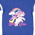 thumbnail image 4 of Inktastic Little Sister Unicorn Girls Baby Bodysuit, 4 of 5