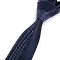 thumbnail image 6 of Yongchuantie Men's Ties Navy Blue White Polka Dot Ties for Men 2.36 Inches Slim Neckties + Gift Box, 6 of 7