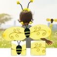 thumbnail image 3 of Disfraz de abeja con alas para niños, ideal para fiestas temáticas de presentaciones escénicas. y varita para la diadema, 3 of 6
