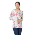 thumbnail image 6 of Youmylove Women Tee Shirt Maternity Regular Flower Printed Hem Casual Long Sleeve O-Neck Basic Nursed T-Shirt Top Breastfeeding Ladies Stylish Pregnant Clothes, 6 of 7