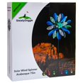 thumbnail image 5 of Vent Solaire Spinner Arabesque 75in Multicolore Saisonnier LED Éclairage Solaire, 5 of 5