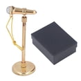 thumbnail image 3 of Octpeak Adjustable Miniature Microphone Replica Model Mini Musical Instrument Decoration For 1:12 Dollhouse,Microphone Replica Model,Dollhouse Miniature Microphone, 3 of 8