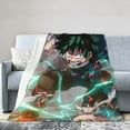 thumbnail image 2 of My Hero Academia Bed Blanket Air Conditioner Quilt Ultra Soft Flannel Blanket All Season Fuzzy Blanket Reversible Fluffy Plush Blanket 80"X60", 2 of 8