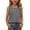 Black, variant on Girls Cotton Gingham Sleeveless Tank Top, Crew Neck Casual Plaid Singlet, Breathable Summer Top for Kids