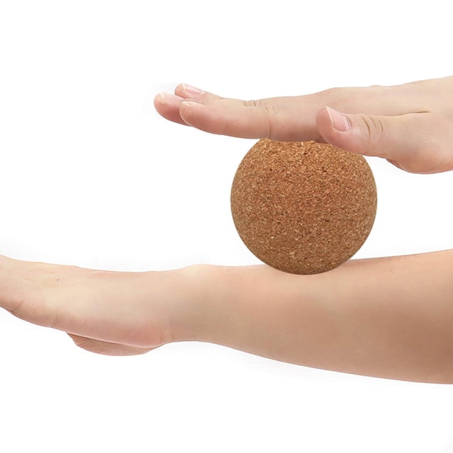 VONKY Cork Massage Ball Portable Lower Back for Sports Gym Training 10cm
