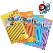 Remelos Drain Strips Drain Sticks Drain Stix Drain Cleaner & Deodorizer for Garbage Disposal Deodorizer Clogs Kitchen Bathroom Sinks Unclog Eliminate Odor Septic Tank(48pack)