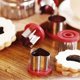 thumbnail image 3 of Vegetable Fruit Cutters Shapes Set, 6-Pack Linzer Cookie Cutters Stainless Steel, Hollow Sauce Jam Filled Torte Mold Christmas Tool Cake DIY Mousse, D, 3 of 5