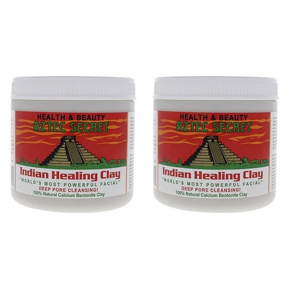 Aztec Secret Indian Healing Clay - Pack of 2, 1 lb