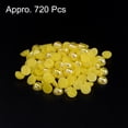 thumbnail image 3 of REGALWOVEN 6mm AB Flat Back Pearls Loose Half Round Resin Pearl Beads DIY Crafts Colorful Yellow, 3 of 5