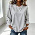 thumbnail image 3 of Maplenight Womens Crew Neck Sweatshirt Raglan Long Sleeve Casaul Loose Fit Fall Sweatshirts, 3 of 9