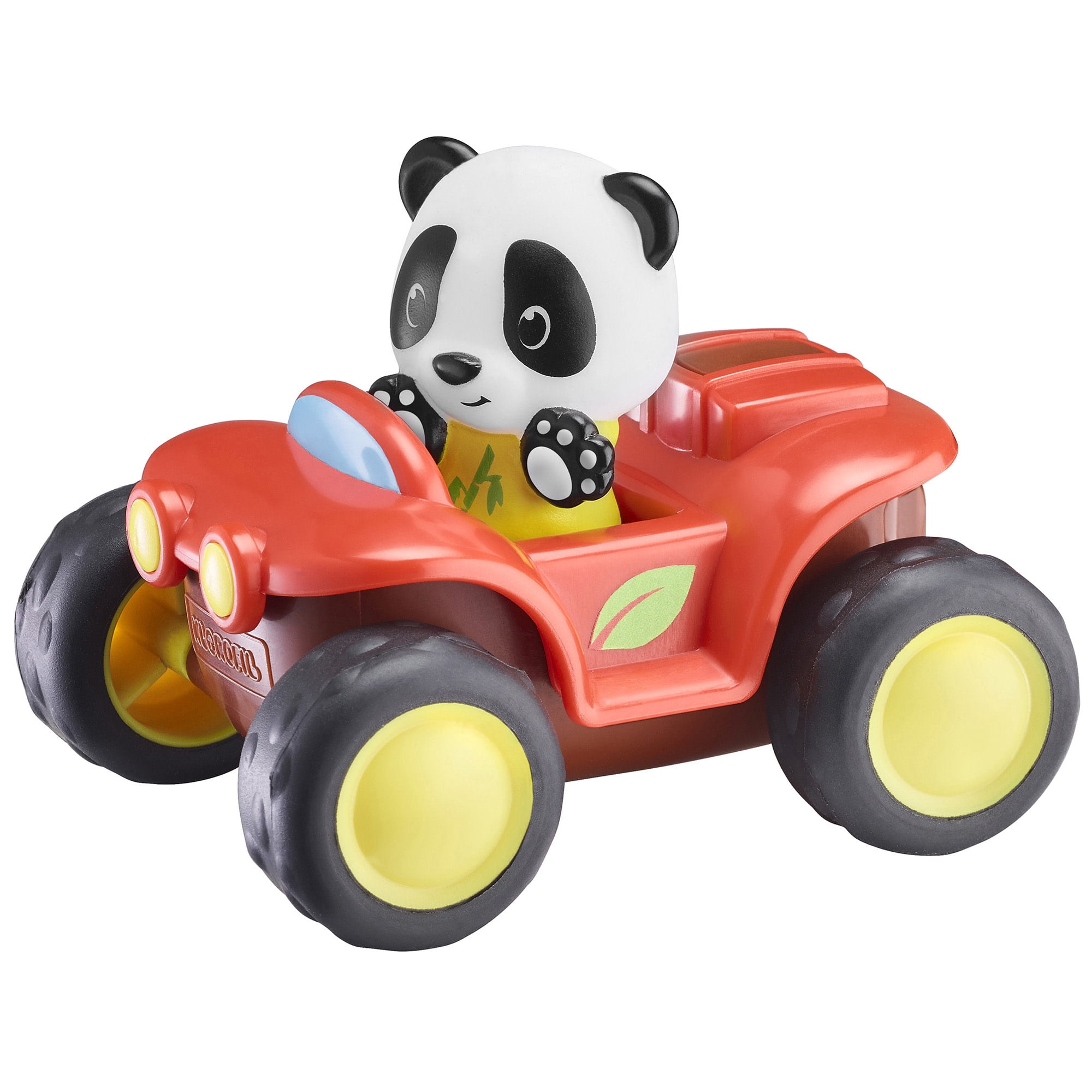 Timber Tots: The Quad - Red - 2pc, ATV Bike Vehicle & Panda Animal Figurine, POP Feature Storage Trunk, Nature Toy Playset, Kids & Toddlers 18Mo+
