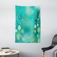 thumbnail image 1 of Green Flower Tapestry, Magical Floral Arrangement Mystical Vibes Leaves Petals Swirls, Wall Hanging for Bedroom Living Room Dorm Decor, 40W X 60L Inches, Turquoise Pistachio White, by Ambesonne, 1 of 2