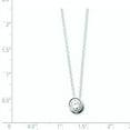 thumbnail image 4 of Sterling Silver Cubic Zirconia Pendant on 18 Chain Necklace, 4 of 5