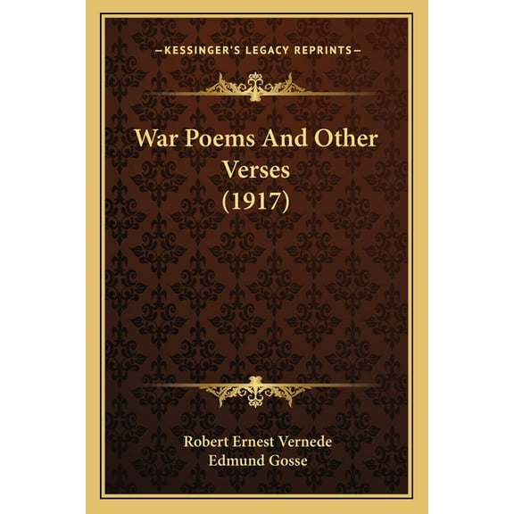 War Poems And Other Verses (1917), (Paperback)
