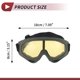 thumbnail image 4 of Gafas de montar para motocicleta Unique Bargains 1 Pc PC PU Gafas de sol para deportes al aire libre para motocross, bicicleta de tierra, lente amarilla, marco verde militar, 4 of 6