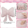 thumbnail image 2 of Bow Pillows Topboutique Soft Furry Pillows Plush Throw Pillows Sofa Pillows Bowknot Stuffed Throw Pillows Bow Shaped Decorative Pillows for Couch Bed Home Christmas Decor,1 Pc Pink 12.6 X 14.9 inch, 2 of 7
