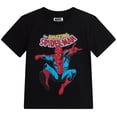 thumbnail image 1 of Chandail Marvel Spiderman Avengers Garçons 3T Noir à Manches Courtes, 1 of 7