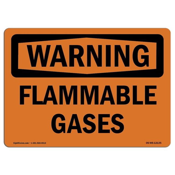SignMission OS-WS-A-1014-L-12135 10 x 14 in. OSHA Warning Sign ...