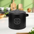 thumbnail image 4 of Fruit and Vegetable Storage,Potato and Onion Storage Bin Fruit Vegetable Buckets Kitchen Potato Onions Garlic Storage Buckets Potato Storage Cans Metal Buckets with Lids Water Buckets, 4 of 7