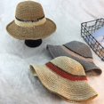 thumbnail image 3 of CoCopeaunts Straw Bucket Hat Summer Cool Breathable Hollow Hand-Woven Big-Edge Fisherman Hat Travel Sunscreen Women Bucket Cap, 3 of 8