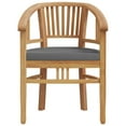 thumbnail image 3 of vidaXL 3 Piece Garden Dining Set Solid Wood Teak, 3 of 5
