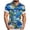 Blue, variant on Men's Hawaiian Shirt, Short Sleeve Button Down Casual Tropical Graphic Print Relaxed Fit Lightweight Aloha Shirt for Summer Vacation Red,2XL