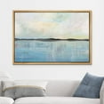 thumbnail image 2 of wall26 Framed Canvas Print Wall Art Pastel Watercolor Blue Ocean Sea Landscape Abstract Shapes Illustrations Modern Art Decorative Contemporary for Living Room, Bedroom, Office - 24x36 Natural, 2 of 5