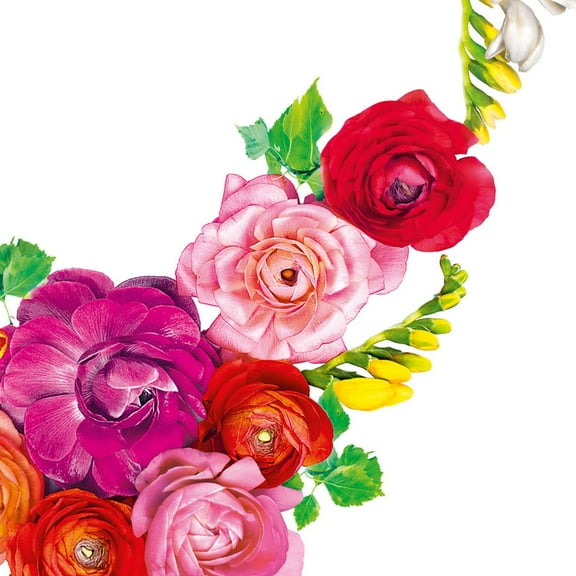 Keep Unique Flower Paper Napkins, Spring Printed Luncheon Napkins, Assorted Color, 20-Pack