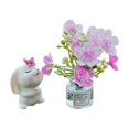 thumbnail image 3 of Oliegs Heated Blanket Cute Mini Rabbit And Peach Vase Set Car Rearview Decoration Interesting Decoration Cute Car Interior Ladies' Chocolate, 3 of 4