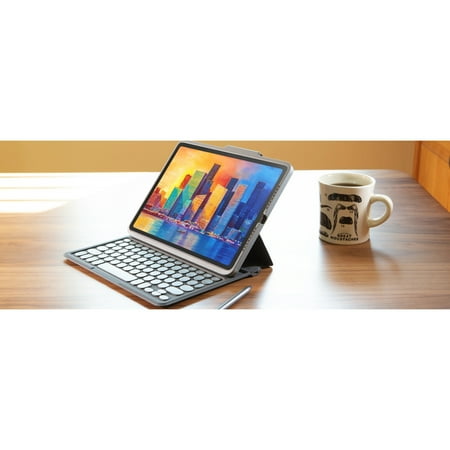 ZAGG - Pro Keys Wireless Keyboard & Case for Apple iPad 10.2" (7th, 8th, 9th Gen) - Black