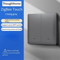 thumbnail image 4 of Tuya Zigbee Smart Switch Voice Intelligent Control Switch Single Zero Fire Line Universal 2 Switch, 4 of 5