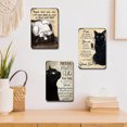 thumbnail image 3 of Placa Metal Vintage Gato Pintura Hierro Rectangular Bar para El 20x30cm 3 Uds., 3 of 9