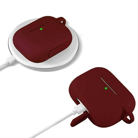 SaharaCase - Silicone Case for Apple AirPods 3 (3rd Generation 2021) - Burgundy