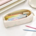 thumbnail image 7 of Cute Pencil Pouch, Slim Cylindrical Floral Print Pen Bag, Lightweight Portable Stationery Organizer for Office Desk Artist Creation and Travel Storage, 7 of 7