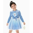 thumbnail image 4 of Disney Frozen Elsa Girls Dresses Graphic Long Sleeves Outfits Gifts Mesh Tutu Party Skirts Sizes 2-6, 4 of 13